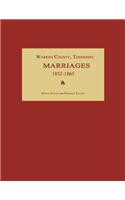 Warren County, Tennessee, Marriages 1852-1865