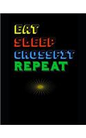 Eat Sleep Crossfit Repeat notebook
