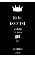 Notizbuch für Assistenten / Assistent: Originelle Geschenk-Idee [120 Seiten liniertes blanko Papier]