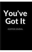 Audition Journal: Keep Track of Auditions. Actors and Performers Log Book