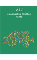 ABC Handwriting Practice Paper: 8.5x11 inches Best Choice ABC Kids, Car ABC Green Cover with Dotted Lined Sheets for K-3 Students, 90 pages for Boys(10 Kids)