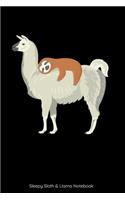 Sleepy Sloth & Llama Notebook