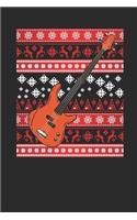 Christmas Sweater - Bass Guitar: Small Lined Notebook - Christmas Gift for Kids, Women, Men Girls And Boys