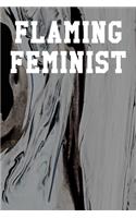 Flaming Feminist: Dot Grid Notebook 6"x9" 120 Pages