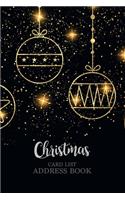 Christmas card list address book