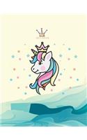 Sketch book: Unicorn lover cover (8.5 x 11) inches 110 pages, Blank Unlined Paper for Sketching, Drawing, Whiting, Journaling & Doodling