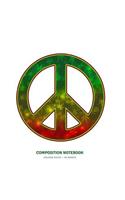 Composition Notebook: Marijuana Leaf Peace Sign Journal and Exercise Book (Softcover)