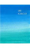 Giant Notebook: Big Watercolor Design Notebook, Journal, 500 Pages, 250 Ruled Sheets