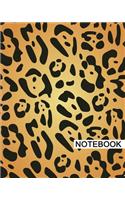 Notebook: 8" x 10", For Writing, Journaling, & Notes, 100 Pages, Animal Hides-10, [Classic Notebook]