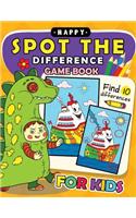 Happy Spot The Difference Game Book for kids