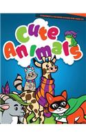 Children's coloring books for ages 1-3 - cute animals