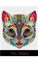 Cat Notebook: Mandala Notebook, Diary Journal, College Ruled, 100 Pages/ lined paper, Lip Print Notebook, Funny Notebook.(Lips Notebook)