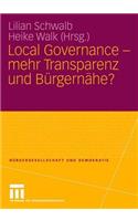 Local Governance - mehr Transparenz und Bürgernähe?