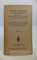 Il Teorema Di Riemann-Roch Per Curve, Superficie E Varieta, Questioni Collegate: Reihe: Algebraische Geometrie