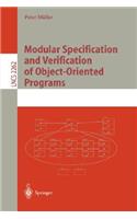Modular Specification and Verification of Object-Oriented Programs
