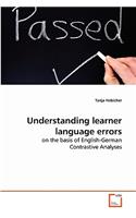 Understanding learner language errors