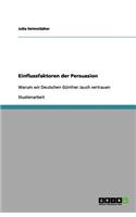 Einflussfaktoren der Persuasion