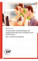 Traitement Automatique Et Apprentissage Des Langues Par Ordinateur