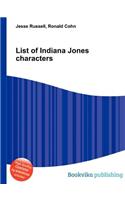 List of Indiana Jones Characters