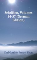 Schriften, Volumes 54-57