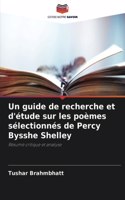 guide de recherche et d'étude sur les poèmes sélectionnés de Percy Bysshe Shelley