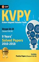 Kvpy Stream Sa & Sx (Classes Xi & XII): 9 Years Solved Papers 2010-2018