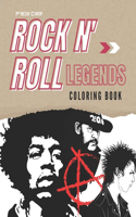 Rock N' Roll Music Legends Coloring Book