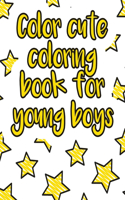 Color cute coloring book for young boys