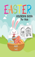 Easter Coloring Book for Kids Ages 4-8: 50 Cute and Funny Easter Drawing for Kids, Children, Toddlers, Preschool, Kindergarten Student, Perfect Easter Gift for Girls and Boys, Bunny/Rabbit