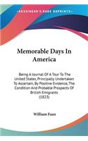 Memorable Days In America