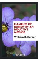 Elements of Hebrew by an Inductive Method