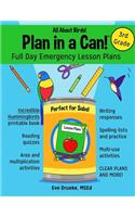 Plan in a Can! Full Day Emergency Lesson Plans for 3rd Grade