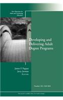 Developing and Delivering Adult Degree Programs