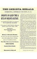 Oneonta in Olden Time & Bits of Oneonta History