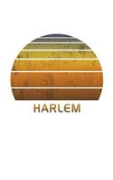 Harlem: Notebook With Lined College Ruled Paper For Taking Notes. Stylish Vintage Travel Journal Diary 6 x 9 Inch Soft Cover.