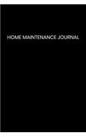 Home maintenance journal