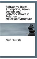 Refractive Index, Absorption, Wave-Length and Rotatory Power in Relation to Molecular Structure