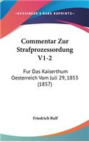 Commentar Zur Strafprozessordung V1-2