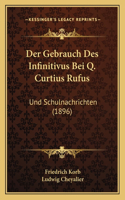 Der Gebrauch Des Infinitivus Bei Q. Curtius Rufus