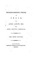 MISCELLANEOUS PIECES IN PROSE
