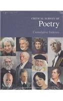 Critical Survey of Poetry: Cumulative Index