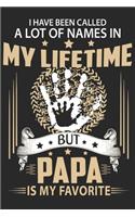 i have been called a lot of names in my lifetime but papa is my favorite: Symbol of love daily activity planner book for dad as the gift of fathers day, thanks giving day, fathers birthday and valentine day