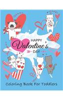 Happy Valentine's Day coloring book for toddlers