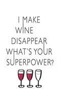 I make wine disappear what's your superpower?