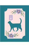Talk to the Paw: Blank Book Journal Diary Notebook for Girls Tweens Teens Women - Funny Kitty Cat Cattitude