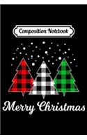 Composition Notebook: Christmas Santa Tree Xmas Christmas July Holiday Snow Funny Journal/Notebook Blank Lined Ruled 6x9 100 Pages