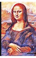 Journal: Psychedelic Art, Mona Lisa Print, 6" x 9" - Journal (Diary, Notebook) (Journals)- (Ruled Lined Journal)