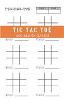 Tic Tac Toe 600 Blank Games: Fun and Challenge to Play Game While You Are Traveling Camping Road-Trip Family Activity