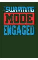 Swarming Mode Engaged: Dark Green, Blue & Red Design, Blank College Ruled Line Paper Journal Notebook for Project Managers and Their Families. (Agile and Scrum 6 x 9 inch 