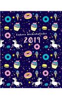 Einhorn Wochenkalender 2019